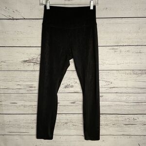 Spyder Active Womens Black Web Print Stretch Athletic Skinny Leggings Size S